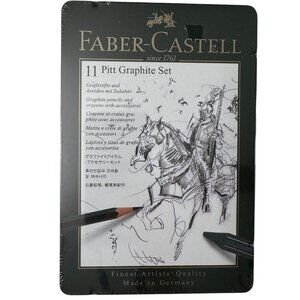 Faber-Castell 11 Pitt Graphite Set Graphite Pencils & Crayons Artistic w Tin NEW